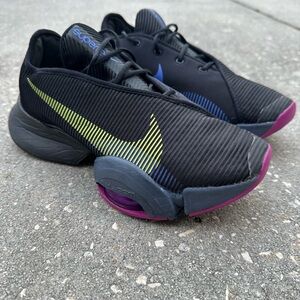 Nike Air Zoom SuperRep 2 Shoes Womens Size 9 Black Volt Training CU5925-010